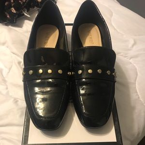 Nine West gold embellished loafer